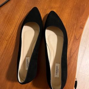 LK Bennett suede flats